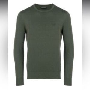 EMPORIO ARMANI slim fit logo sweater NWOT